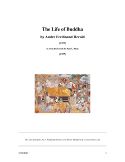 The Life of Buddha