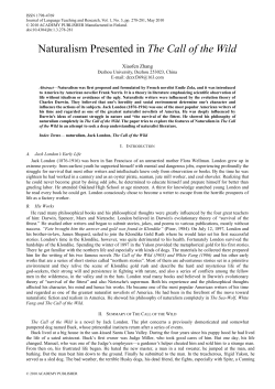 Naturalism Presented in the Call of the Wild
