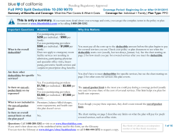Full PPO Split Deductible 10-250 90/70