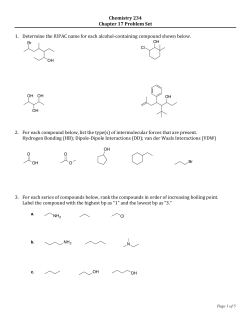 Chapter 17 Problem Set