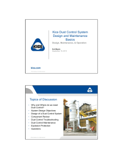 Kice Dust Control System Design and Maintenance Basics