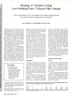 Brazing of Titanium Using Low-Melting-Point Ti