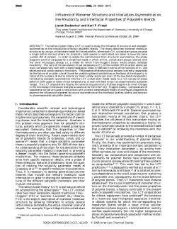 Influence of Monomer Structure and Interaction Asymmetries on the