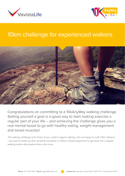 10km challenge for experienced walkers