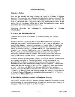 Positional Accuracy