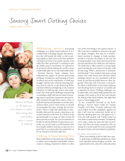 Sensory Smart Clothing Choices