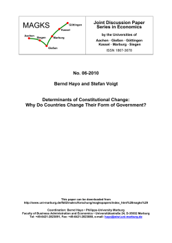 Determinants of Constitutional Change: Why Do Countries Change
