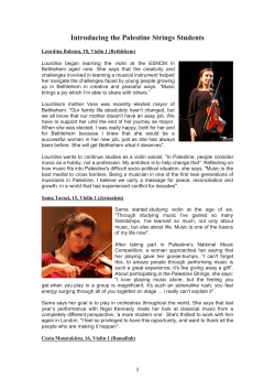 Introducing the Palestine Strings Students