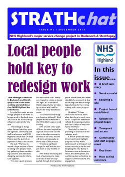 STRATHchat - Issue 1 - Aviemore Medical Practice