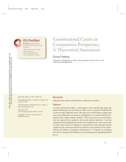 Constitutional Courts in Comparative Perspective: A