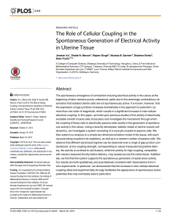 The Role of Cellular Coupling in the Spontaneous Generation of