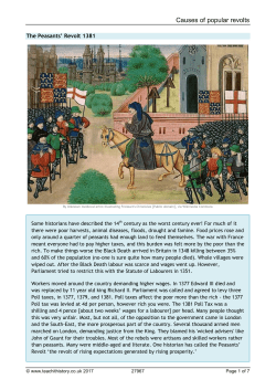 Causes of popular revolts