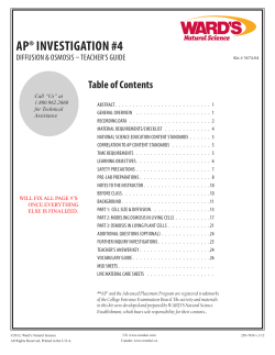 ap&reg; investigation #4 - AP Biology Resources