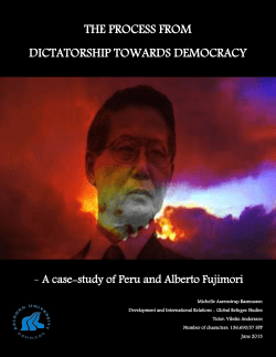 THE PROCESS FROM DICTATORSHIP TOWARDS DEMOCRACY