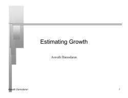 Estimating Growth