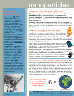 nanoparticles - the University of Arizona Superfund Research Program