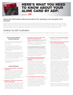 here`s what you need to know about your aline card by