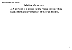 Polygons and their angle measures