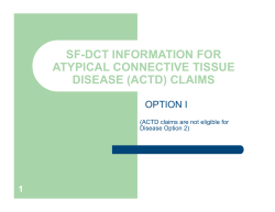 sf-dct information for atypical connective tissue disease (actd)