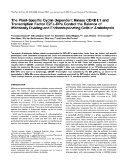 The Plant-Specific Cyclin-Dependent Kinase