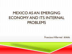 Mexico as an Emerging Economy and the energy sector