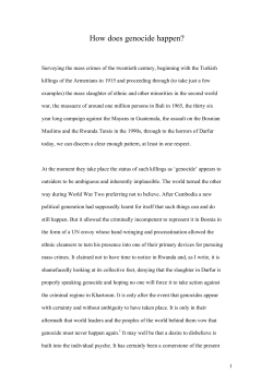 How does genocide happen?