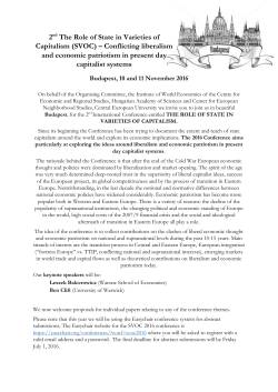 2nd The Role of State in Varieties of Capitalism (SVOC