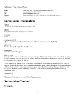 An Atlas of the Interior - Caffeinated Press, Inc.