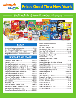 Prices Good Thru New Year`s