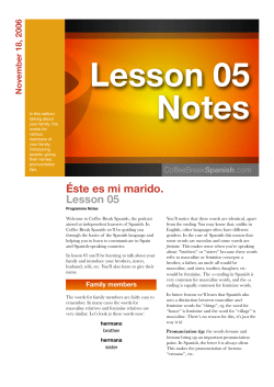 &Eacute;ste es mi marido. Lesson 05