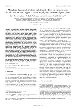 Modelling flavin and substrate substituent effects on the activation