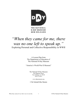 lesson plan 2 - The National WWII Museum