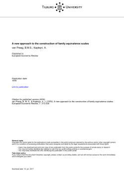 Tilburg University A new approach to the