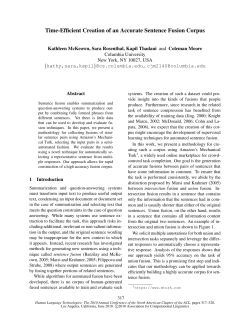 Time-Efficient Creation of an Accurate Sentence