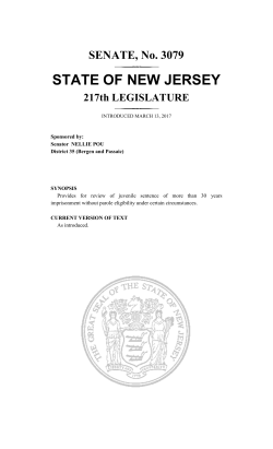 state of new jersey - New Jersey Legislature