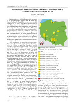 Directions and problems of abiotic environment research in Poland
