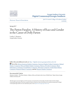 A History of Race and Gender in the Career of Dolly Parton