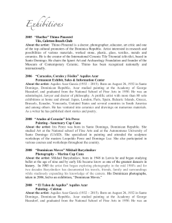 For a list of exhibitions held in Cap Cana please click here