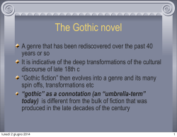 The Gothic novel