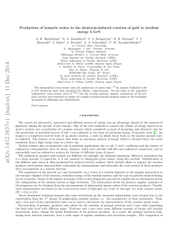 Production of isomeric states in the deuteron