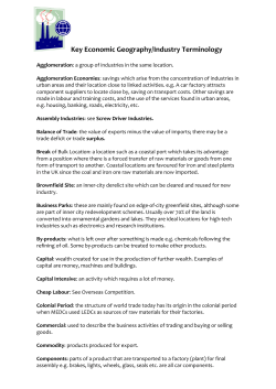 Economic and Industry Terminolgy