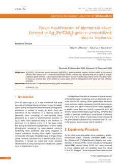 Novel modification of elemental silver formed in Ag [Fe(CN) ]