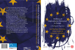 Problems of Representative Democracy in Europe
