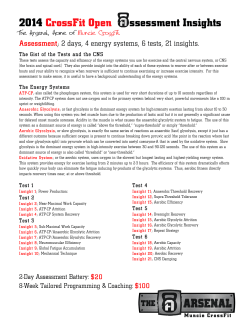 2014 CrossFit Open ssessment Insights