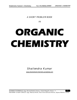 A short problem book in ORGANIC CHEMISTRY