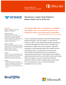 Manufacturer Adopts Cloud Solution to Reduce Email Costs by 40
