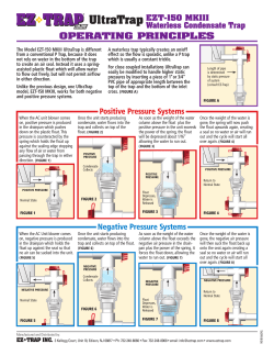 OPERATING PRINCIPLES Positive Pressure Systems Negative