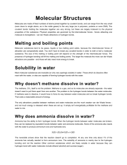 Molecular Structures