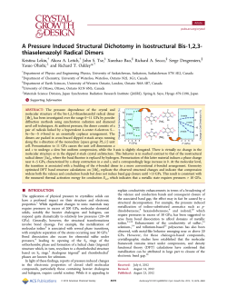 A Pressure Induced Structural Dichotomy in Isostructural Bis
