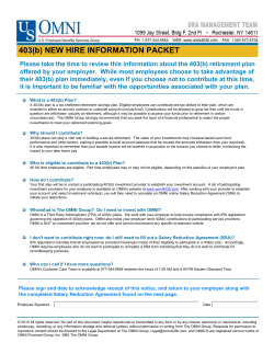 403b Omni Information Packet